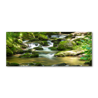 Waterfall - No Frame Print on Glass
