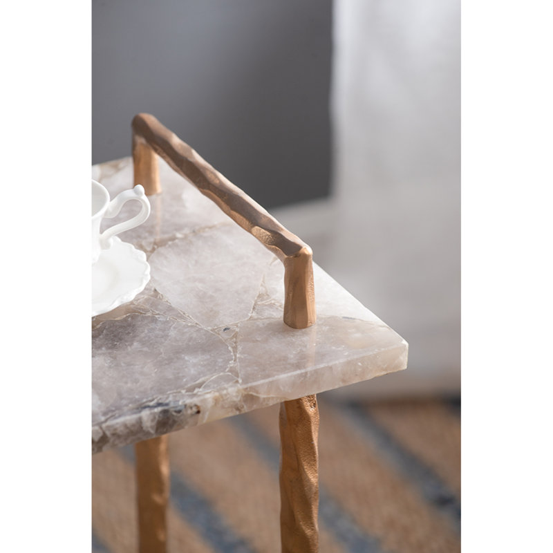 Kristiansand Stone Top End Table