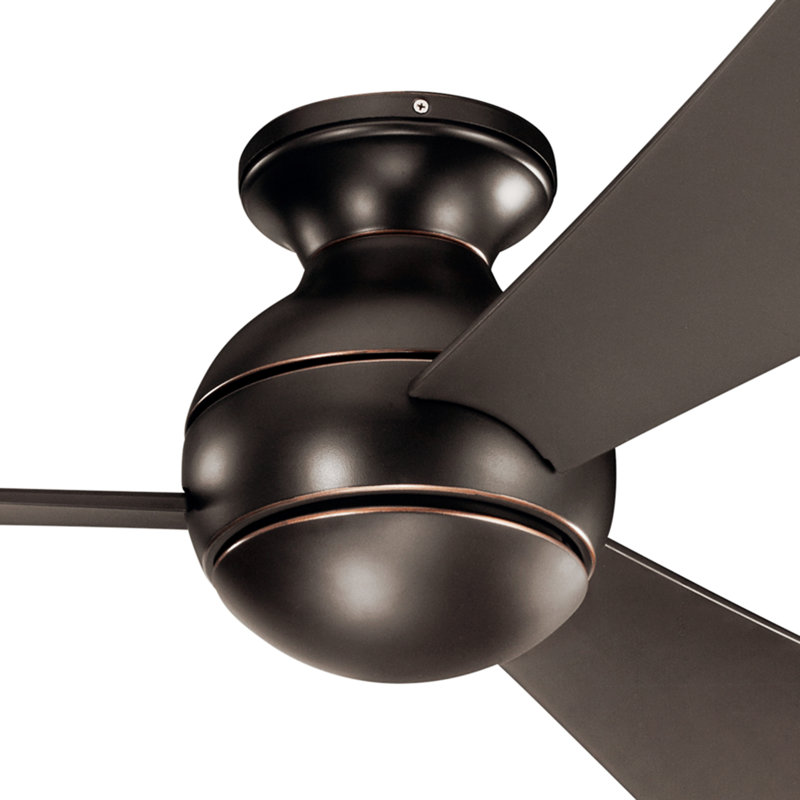 Ventilateur de plafond à DEL 54 po Sola, Bronze vieilli, 54 po