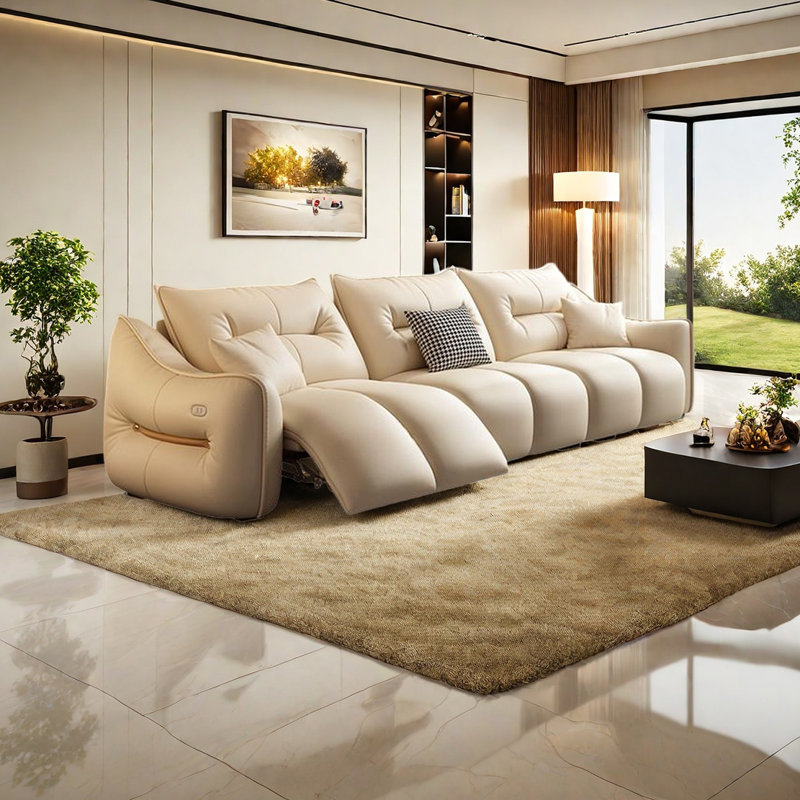 Canapé électrique Light Luxury Fashion, 4, H 37,01 po x l 122,04 po x P 41,33 po