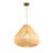 21-Inch 1-Light Natural Rattan Pendant