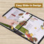 Paquet de 10 couvertures de menu pour restaurant WeChef 8,5 po x 11 po