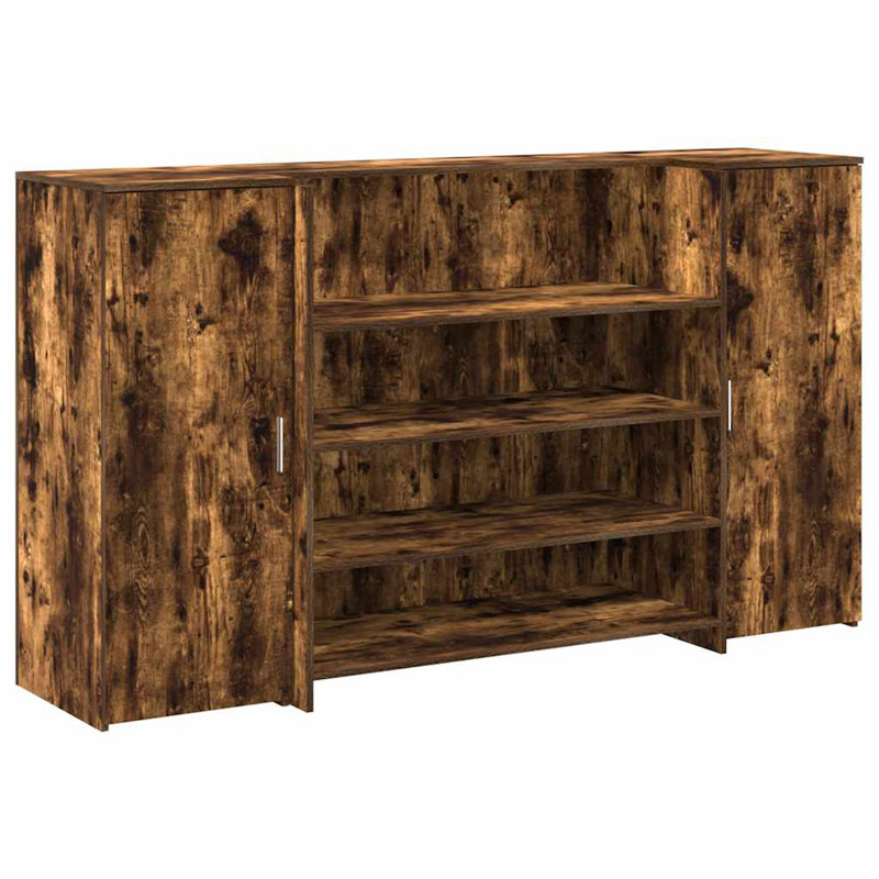 Camariah Standing Desk, 103.5cm H x 180cm W x 50cm D, Smoked Oak