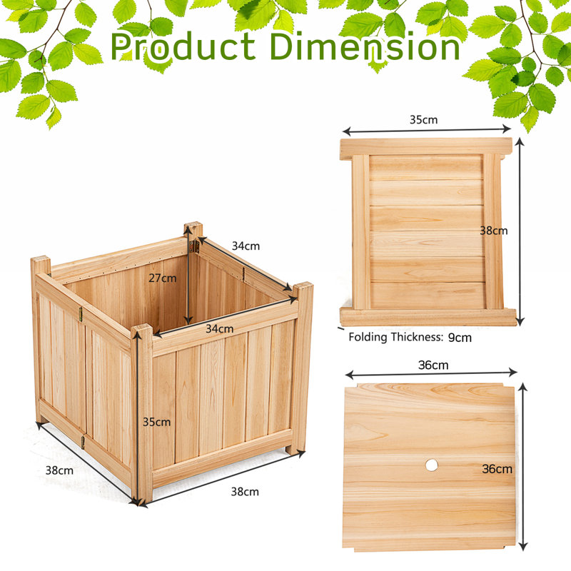 Laurelai Wood Planter Box