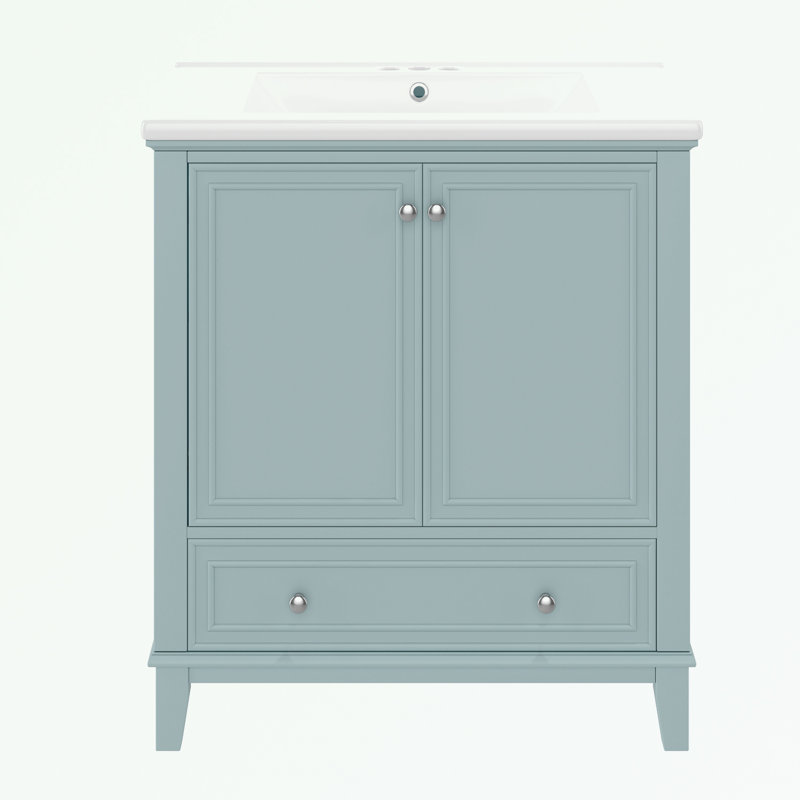 Rangement pour salle de bain Berdyne, Vert
