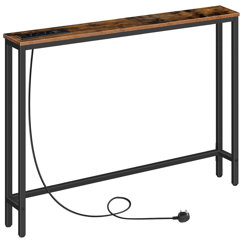 100cm Console Table, Rustic Brown