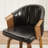 Arvion Faux Leather Swivel Barrel Chair-328441681