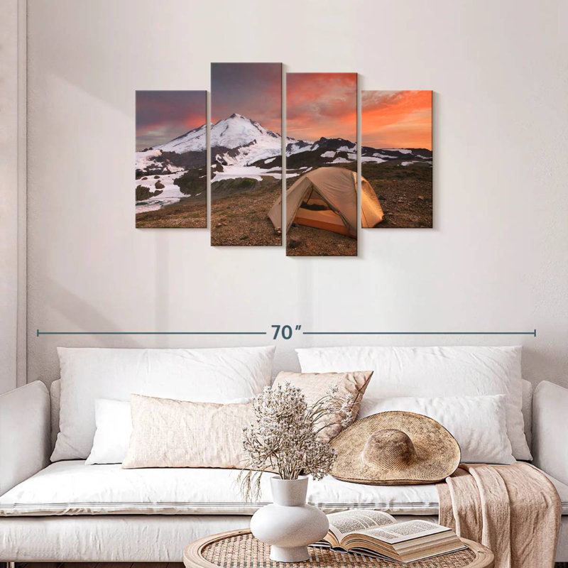Alvord Tent Near Snowy Mountain, 27" H x 43" W