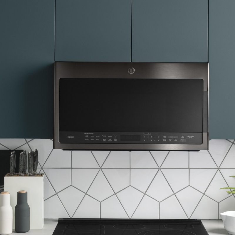 30" 2.1 Cu. Ft. Over-the-Range Convertible Microwave with Sensor Cooking, Black Stainless
