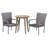 Belrose 2 - Person Acacia Wicker Patio Dining Set with Round Table-32484442