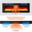 50" -Thin Built-In Electric Fireplace with Flame & Remote, Overheat Protection