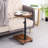 Adjustable Height C Table with 360° Rotatable Wheels - Versatile Side Table for Sofa, Bed, and Bathtub