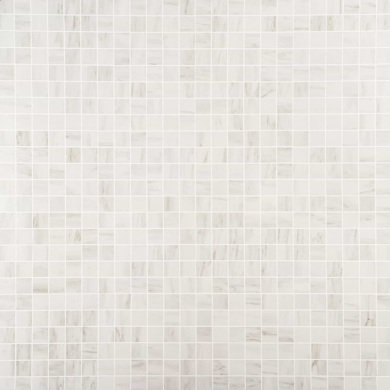 Dreamstone 2X2 Matte Porcelain Mosaic, Dolomite Snow Matte