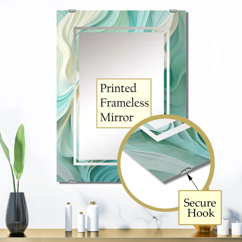 Dainera - Miroir mural géométrique abstrait MIR137892, 32 po x 24 po