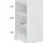 Fluted Kitchen Island with Trash Can Storage, Power Outlet & Internal Storage Rack (White)-129470458