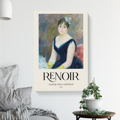 Madame Leon Clapisson by Pierre-Auguste Renoir - Wrapped Canvas Painting
