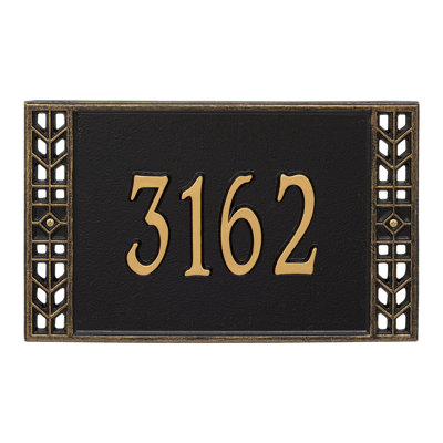 Boston Personalized Standard 1-Line Wall Address Plaque