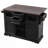 Kitchen Island with Drop Leaf, Power Outlet, Kitchen Storage Cart with 4 Door Shelves, Cross Barn Doors & Visual Glass Door, Rolling Kitchen Island on 4 Wheels for Kitchen-618467637