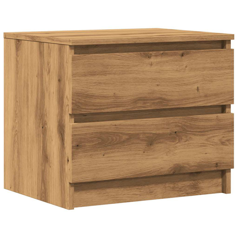 17 Stories Bed Cabinets 50X39x43.5 Cm Engineered Wood, Artisan Oak, 1