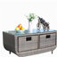 Table basse avec verre trempé
