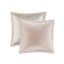 Édredon très grand 8 pièces - édredon rosé, taies décoratives européennes, coussins décoratifs, teintes lavables à la machine et taupe, rembourrage en losange,-121409491-121409492
