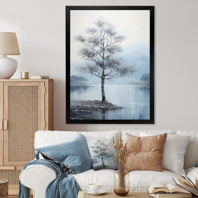 Grey Tree Monochrome Whispers Landscape III - Floral Canvas Prints