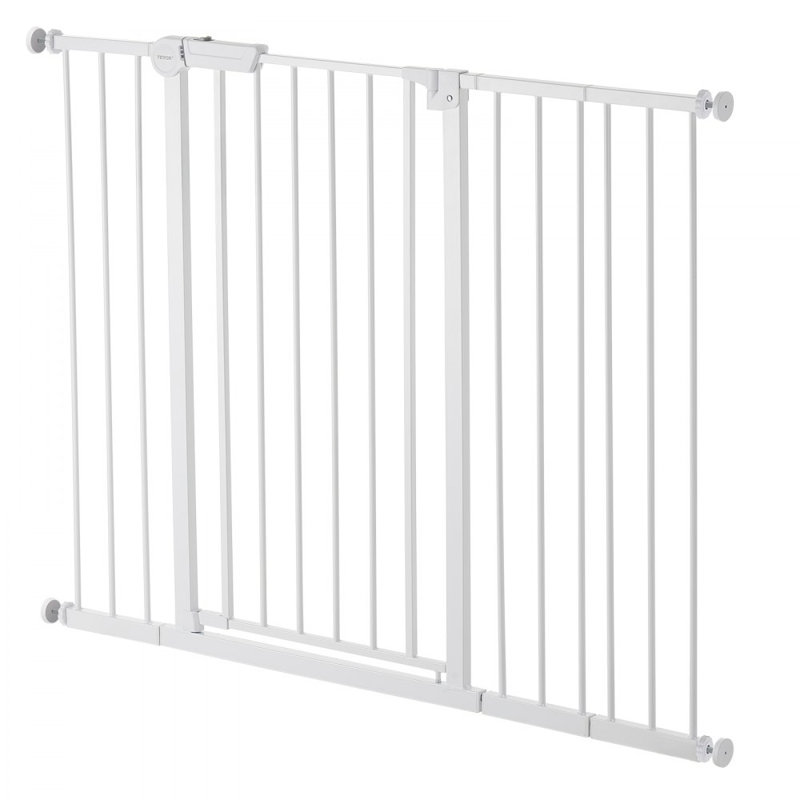 Baby Gate 26-48 Inches Adjustable Width 36 Inches High Dog Gate, White