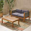 Ensemble de conversation avec coussin en bois
