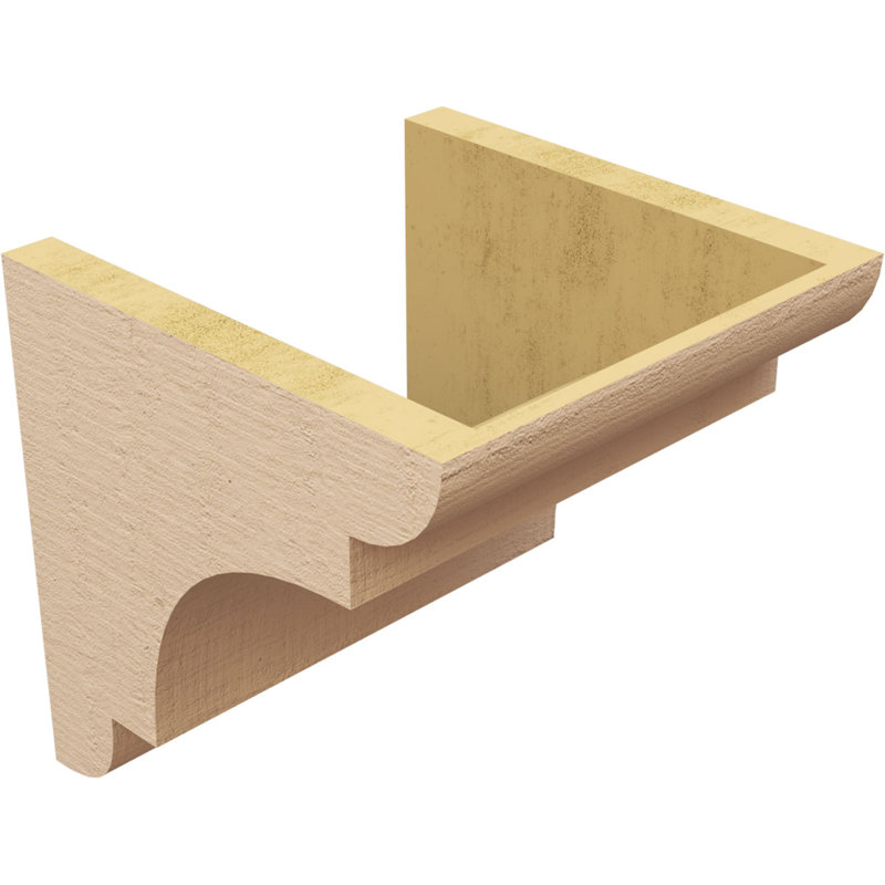 New Brighton cèdre brut grain de bois TimberThane Corbel, apprêté brun clair, H 10 po x l 10 po x P 10 po