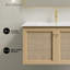 Meuble-lavabo mural classe 36 en chêne naturel avec plateau de meuble-lavabo classe Class-425139627-425139637