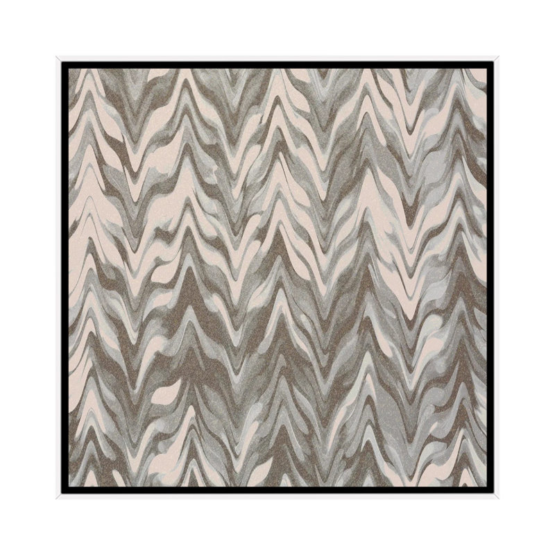Pattern B by Kimberly Allen - Print on Canvas, White Floater Frame, 66.04 cm H x 66.04 cm W