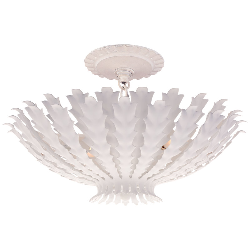 AERIN Hampton Small Chandelier, Plaster White