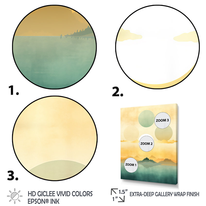 Vert et jaune, formes de vents de nom - Collages abstraits, art mural, H 40 po x l 30 po x P 1,5 po, Cadre flottant noir