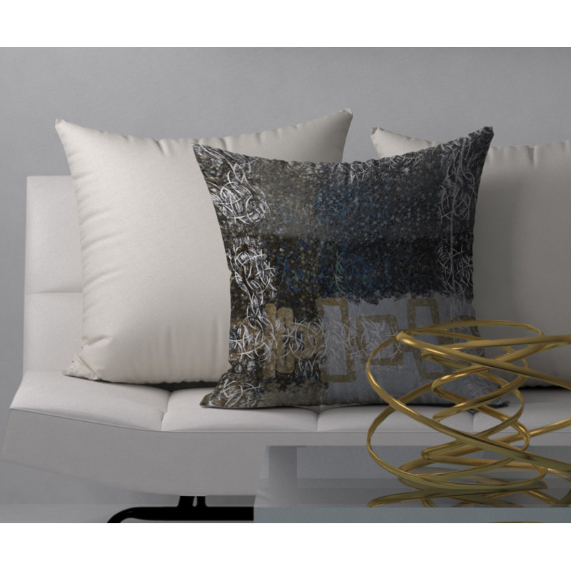 Housse de coussin glamour carrée dynamique, 20 po x 20 po