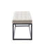 Banc en tissu Shauny avec pieds en métal-81068041
