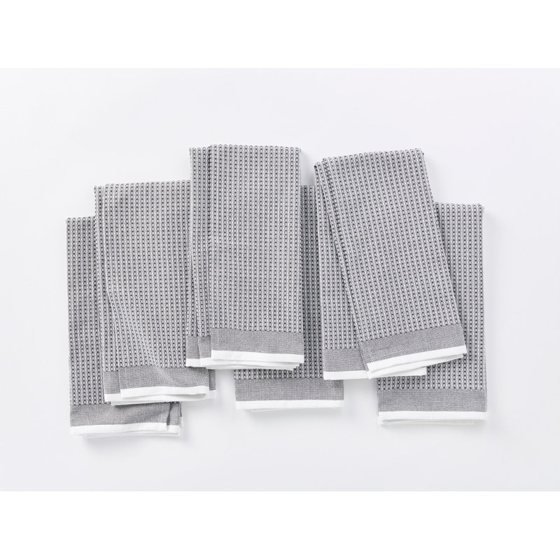 Waffle Tea Towel Kitchen Towel, Shadow