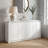 Curved Edge 55.12" Width MDF 4-Door Buffet Storage Cabinet-525762642