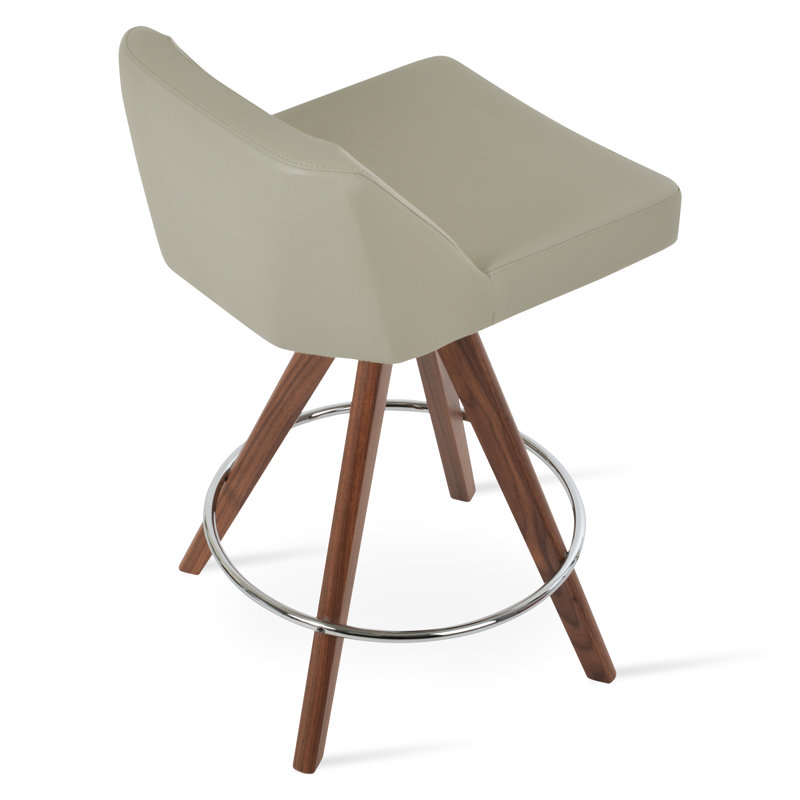 Tabouret de bar / de bar Prisma Pyramid, Tabouret de bar (siège d'une hauteur de 30,5 po), Gris clair
