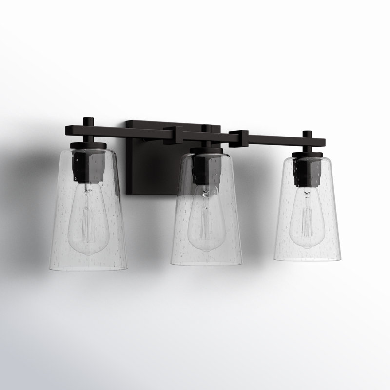 Noland 3 - Light Dimmable Vanity Light, Midnight Black