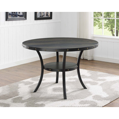 Espresso Wood Railhead Dining Table(Only Table)