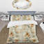 Gold Green Watercolor Floral Dream - Ensemble de housse de couette floral-109146967