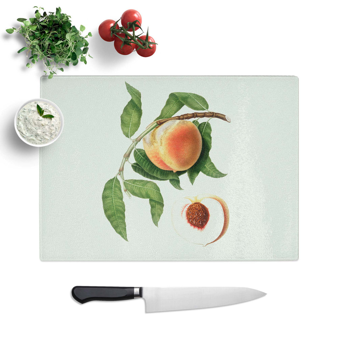 Glass Juicy Peach Tree by Giorgio Gallesio Chopping Board