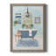 «Blue Bath I», peinture sur toile encadrée-61336670-61336673