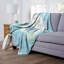 Jeté en soie Sanrio Cinnamoroll Daisy Blues, motif pastel doux, 50 x 60 po