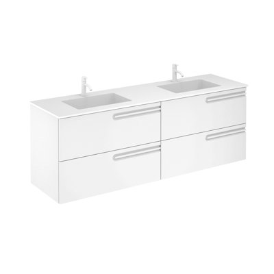 Goltz 65'' Double Bathroom Vanity with Solid Surface Top