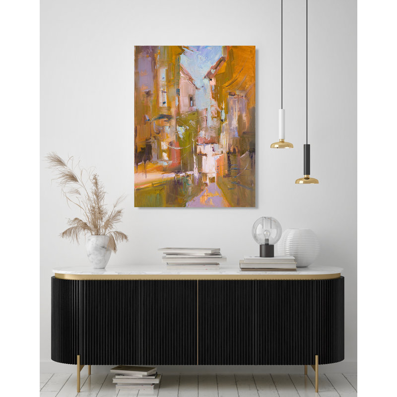 John Beard CollectionS Marrakesh I On Giclee Canvas Hand Embellished Art, Brown Framed Canvas, 24" H x 20" W x 1.5" D