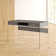 Eliana 2 Drawer Writing Desk with Tempered Glass Base