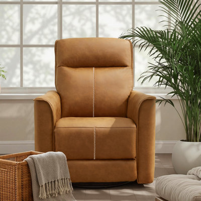 Kayelyn 31.5" Wide Modern Ultra Comfortable Swivel and Rocker Manual Recliner Chair (Set of 2)