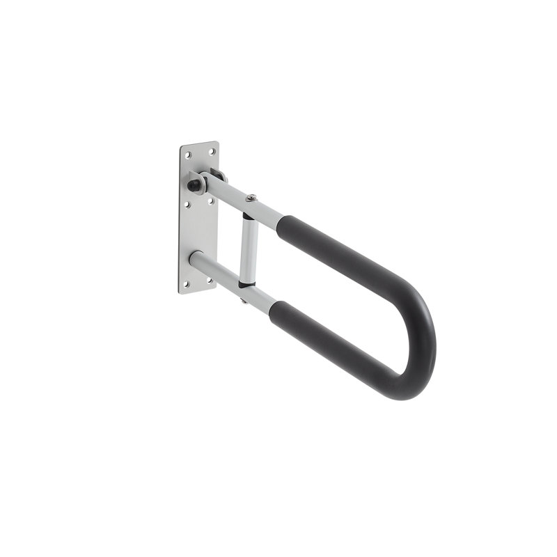 Folding Toilet Safety Rail 23.8 Inch 300 Lbs Load Capacity Handicap Grab Bar