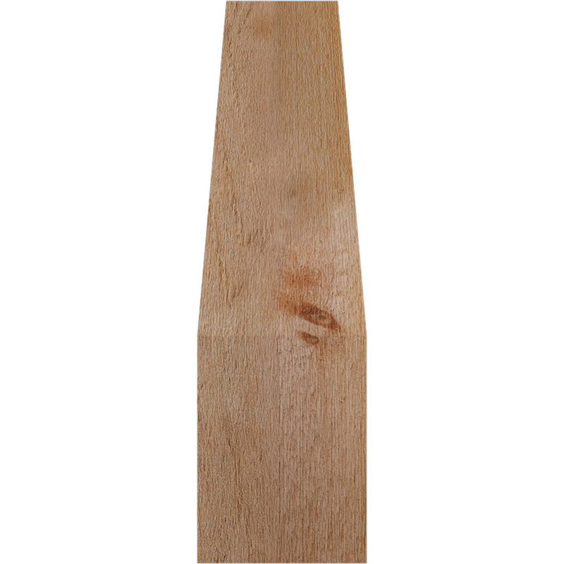 Attelle pour genoux rugueuse Funston, l 6 po x P 16 po x H 24 po, cèdre rouge de l'Ouest, Cèdre rouge, Brute